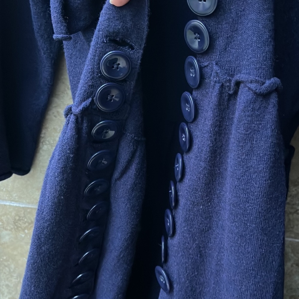 Anthropologie Moth Double Button Sweater Coat — HTF Color - Picture 10 of 16